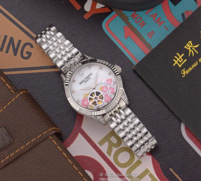 百達翡麗PATEK PHILPPE 最新上市 超強防水 日本進口8215全自動機械機芯 女士精品腕表  wssb3549